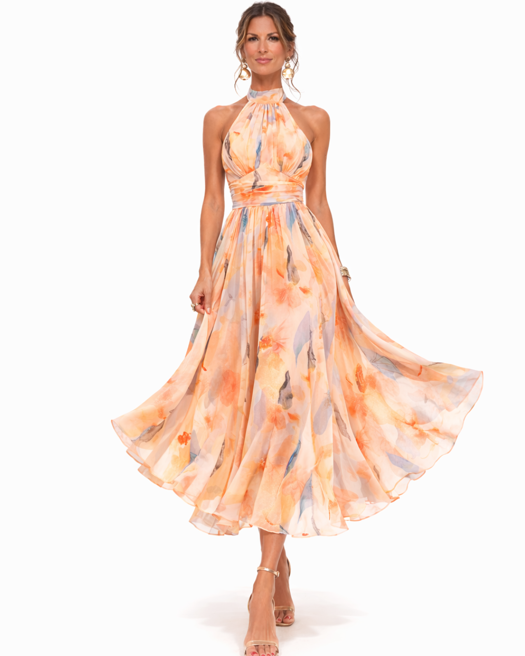 Livia | Sunset Grace Maxi Dress
