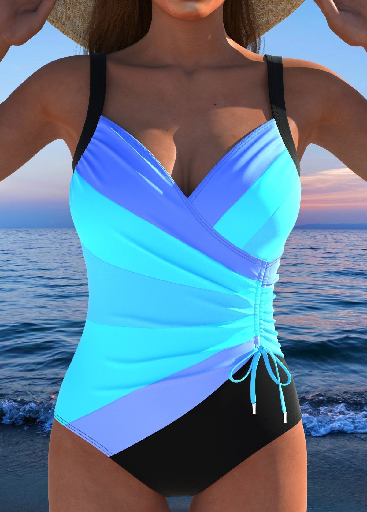 Aurelia | Colour Wrap Sculpt Swimsuit