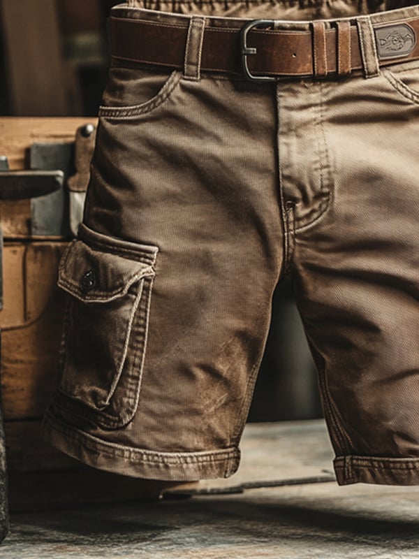 Mason | Retro Utility Cargo Shorts