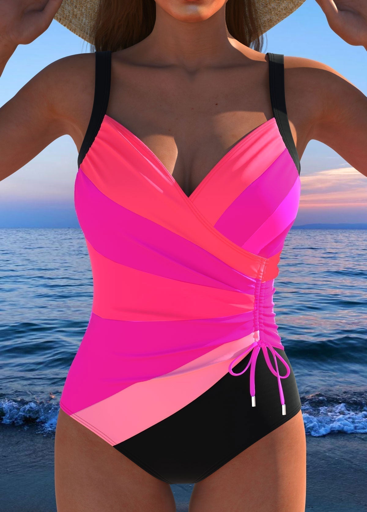 Aurelia | Colour Wrap Sculpt Swimsuit