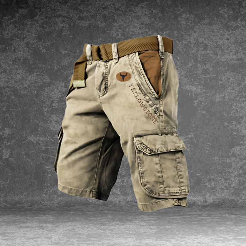 Enzo | 6-Pocket Utility Cargo Shorts