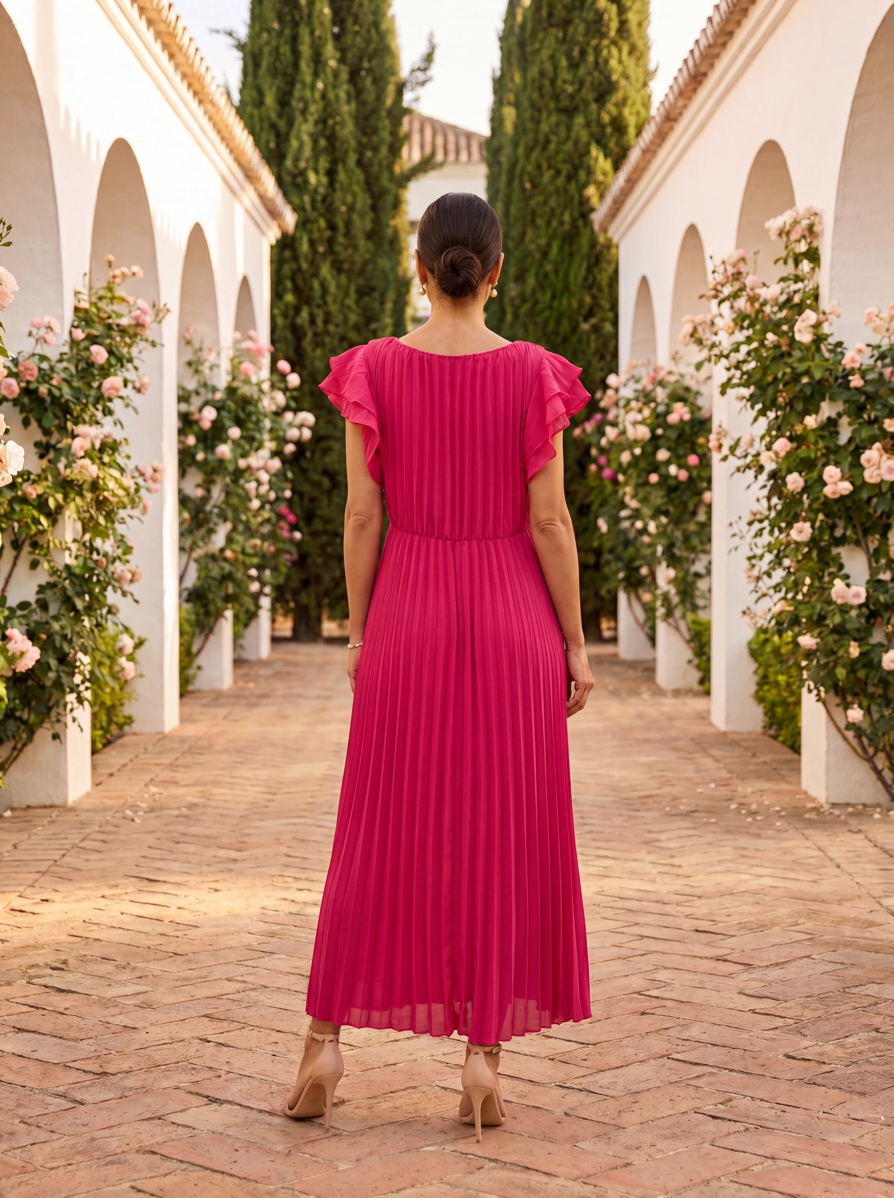 Rosalie | Pleated Grace Maxi Dress