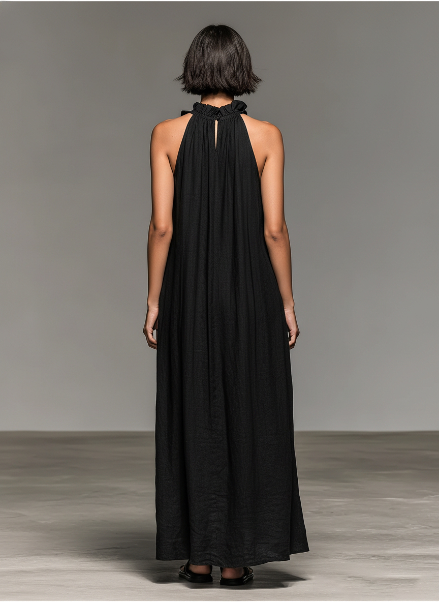 Luna | Flowing Ruffle Maxi Dress