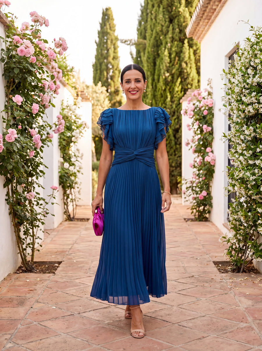 Rosalie | Pleated Grace Maxi Dress