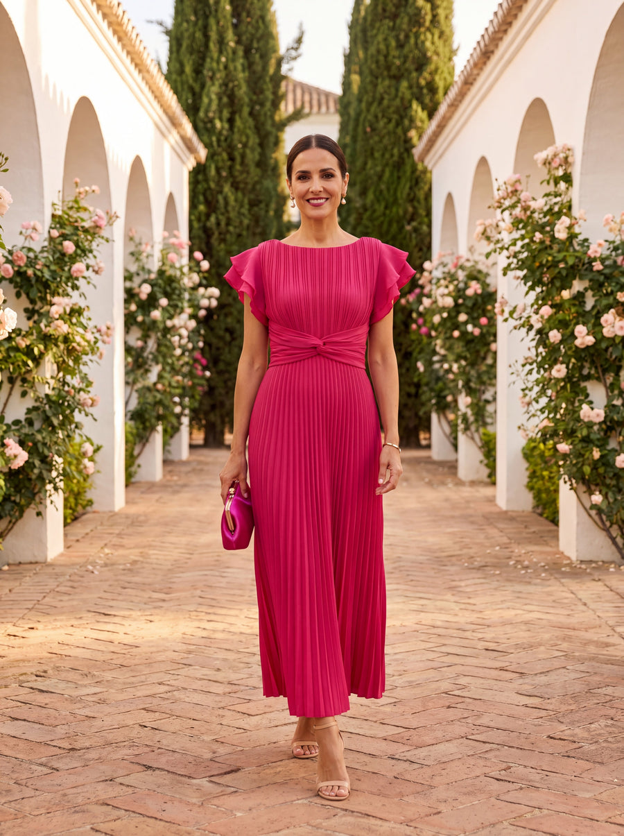 Rosalie | Pleated Grace Maxi Dress