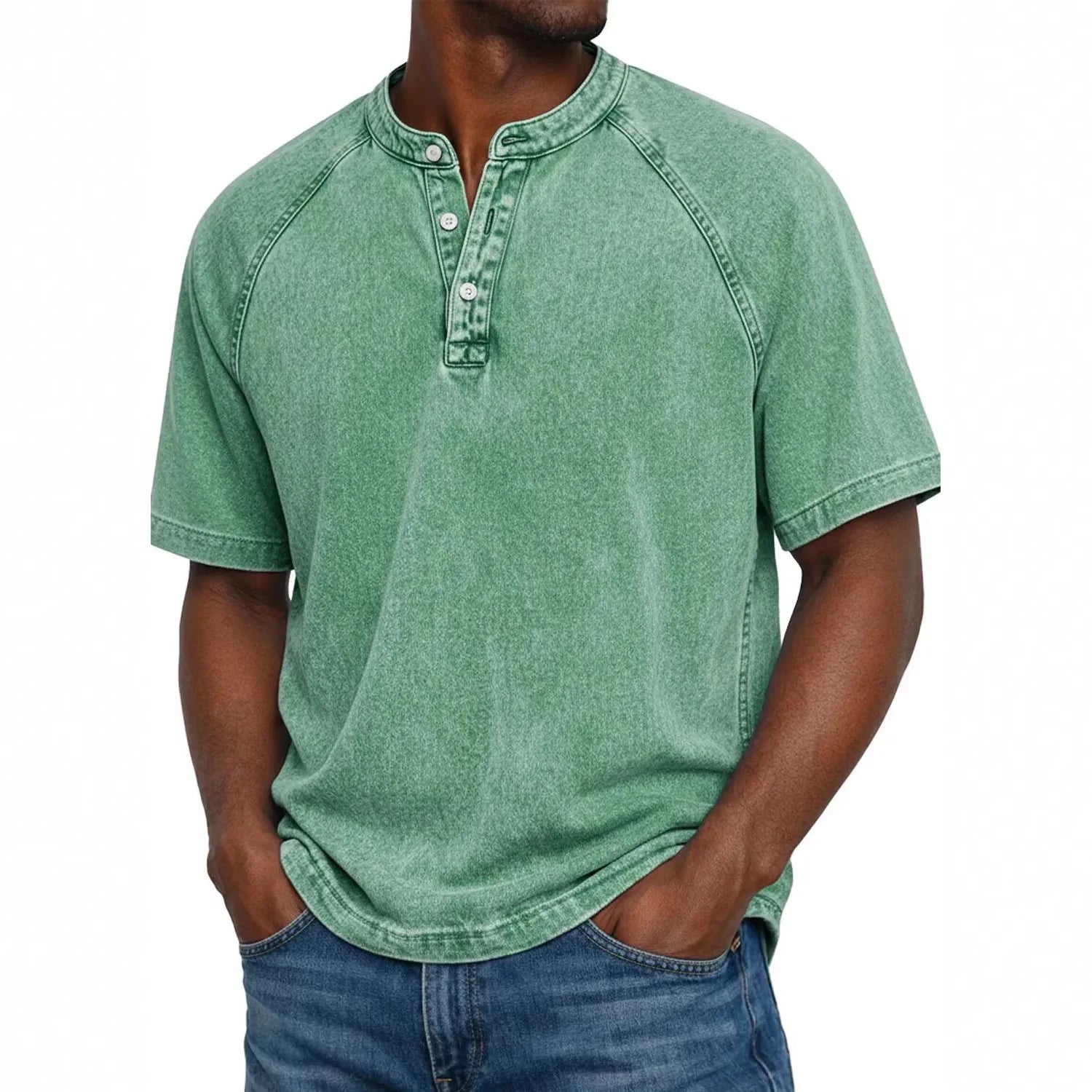 Milo | Vintage Wash Henley Tee