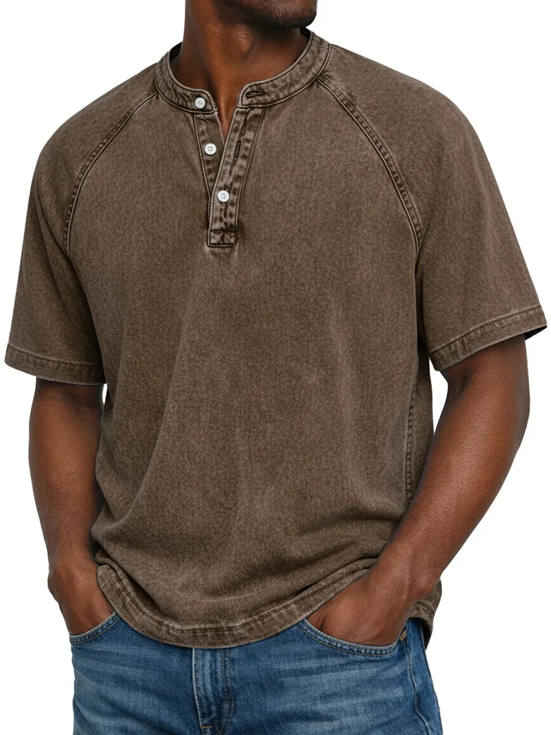 Milo | Vintage Wash Henley Tee