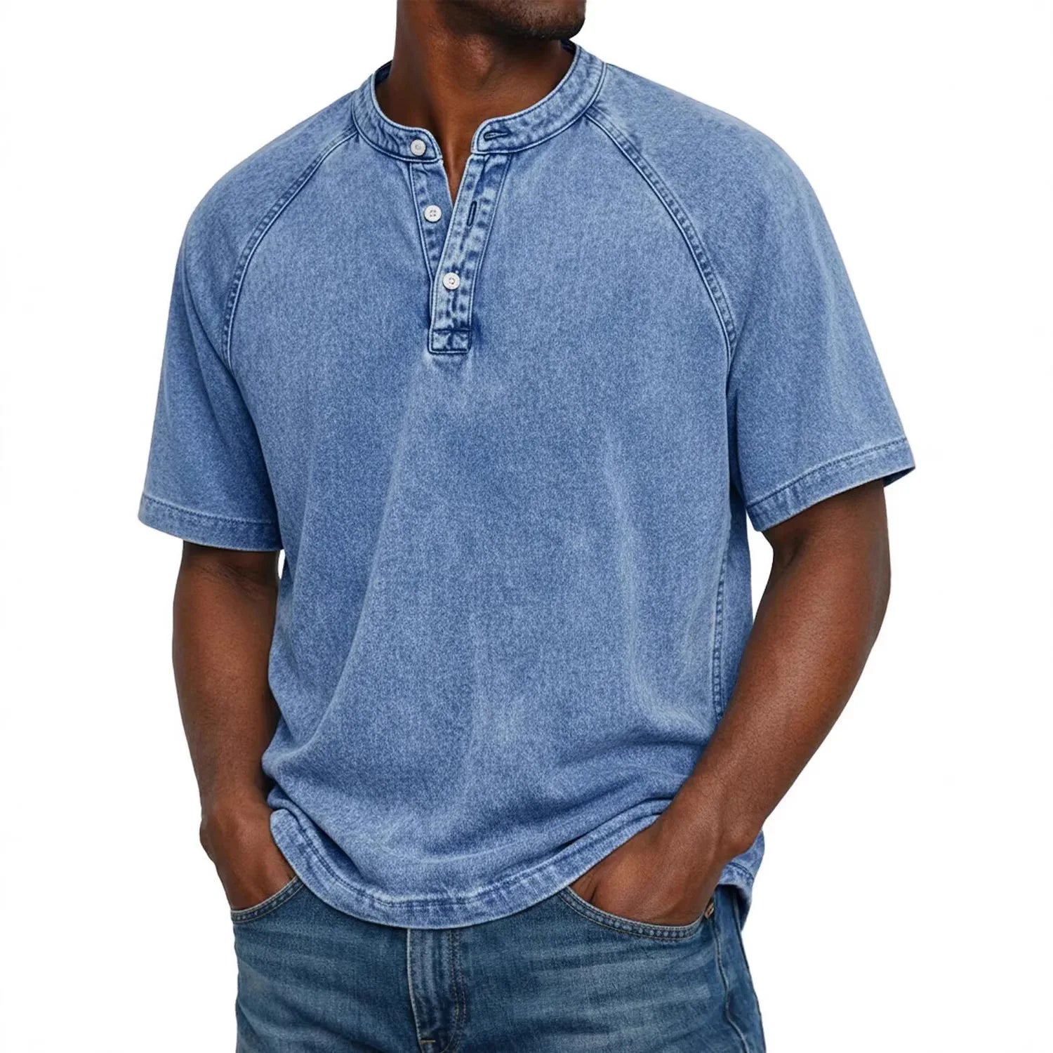 Milo | Vintage Wash Henley Tee