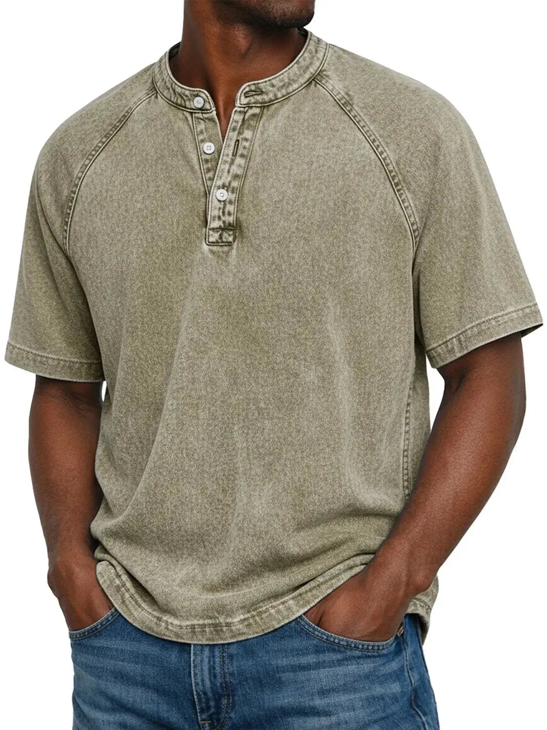 Milo | Vintage Wash Henley Tee