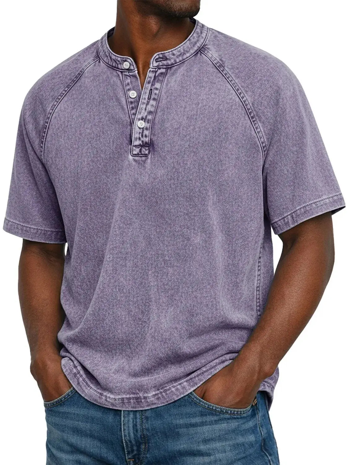 Milo | Vintage Wash Henley Tee