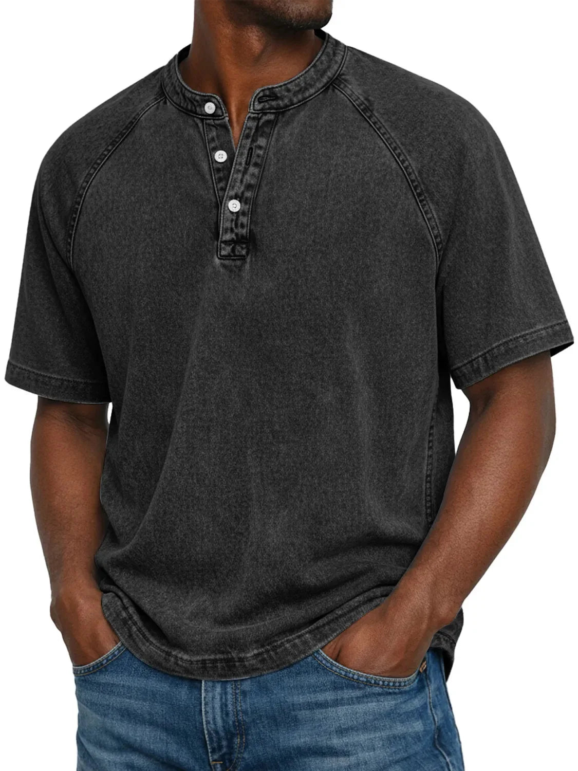 Milo | Vintage Wash Henley Tee