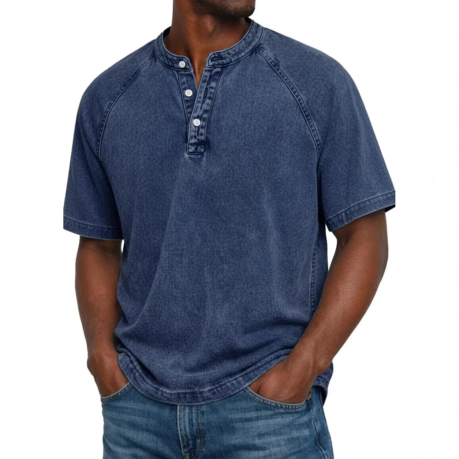 Milo | Vintage Wash Henley Tee
