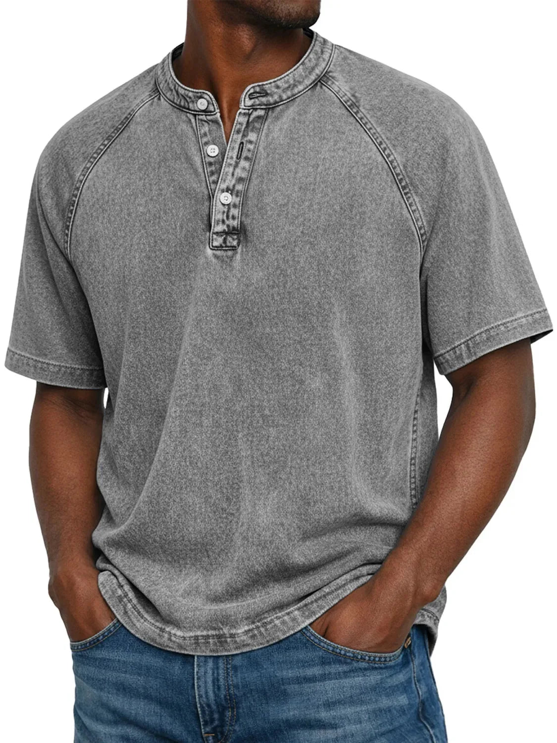 Milo | Vintage Wash Henley Tee
