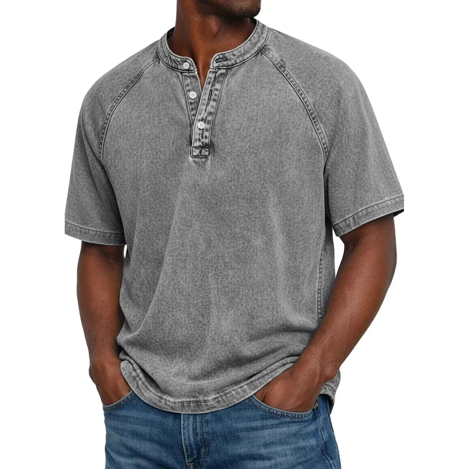 Milo | Vintage Wash Henley Tee